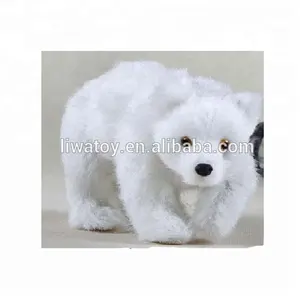 Jouet Animal en peluche bébé ours polaire blanc