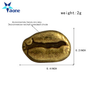 Carino personalizzato rosso cooper argento antico chicchi di caffè pin smalto Pin Bag zaino Jeans giacche gioielli per accessori donna - Product Image 5