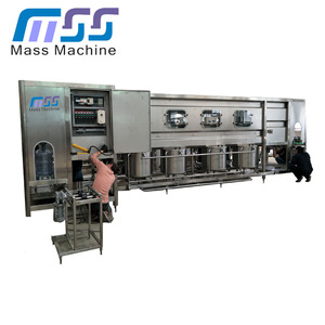 Machine à boissons électrique automatique FILLINE contrôlée par PLC pour fûts/bouteilles/canettes en plastique/verre de 20 L, 100-1200 BPH, <span class=keywords><strong>eau</strong></span> pure - Product Image 1