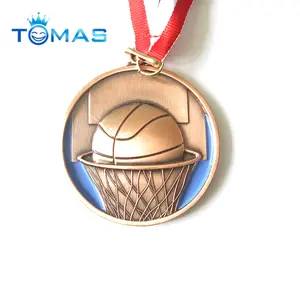 sport souvenir metalen awards basketbal medailles