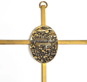 ไม้กางเขนโลหะแขวนพระเยซูสร้างแรงบันดาลใจทางศาสนา inri - Product Image 1