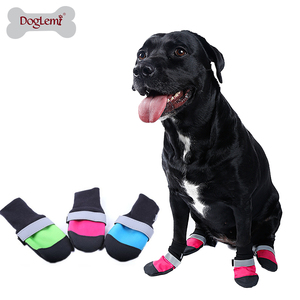 Doglemi थोक नरम 4 pcs/set आउटडोर अच्छा निविड़ अंधकार विरोधी स्लिप स्किड कुत्ता जूते कुत्ता जूते पालतू जूते - Product Image 2