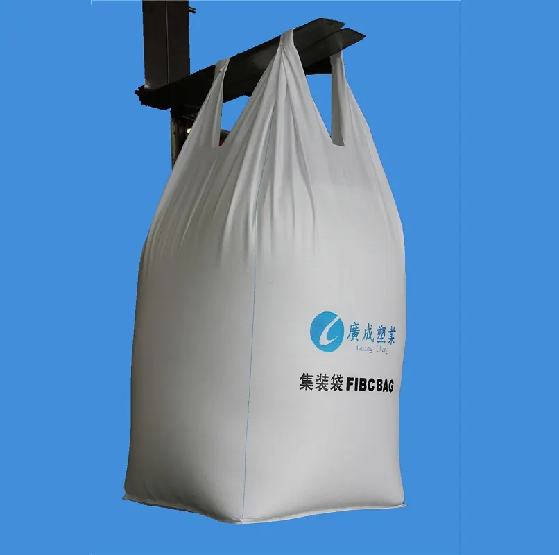 Fábrica de China 1 y 2 loop 1000kg FIBC contenedor Bolsa de una/dos bucle manga grande a granel bolsa jumbo saco