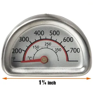 Heat Indicator BBQ Pit Smoker Grill Thermometer for Gas Grill