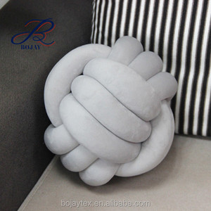 Coussins de sol noués, <span class=keywords><strong>coussin</strong></span> moderne en forme de nœud, <span class=keywords><strong>coussin</strong></span> en velours polyester, <span class=keywords><strong>coussin</strong></span> en forme de nœud épais, rembourrage en fibres creuses - Product Image 3