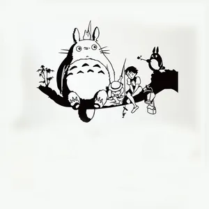 tường giấy thiết kế phòng Suppliers-Thiết Kế Mới Totoro In Ấn Ban Đầu Dễ Thương Phim Hoạt Hình Dán Tường Cho Phòng Trẻ Em
