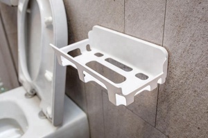 Portarrollos de Papel Higiénico de Plástico ABS Ecológico, Removible e Impermeable, Tipo Gancho, Multifuncional, con Capacidad de Carga de 2.5 kg - Product Image 6