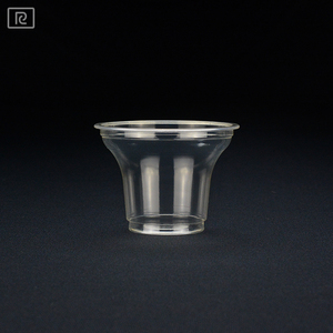 Gobelet en plastique transparent jetable QP90 3oz 90ml avec emballage en forme de trompette et produit d'impression - Product Image 2