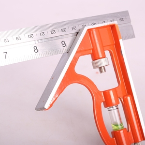 Asaki 12inch 300mm Sliding <strong>Combination</strong> Try <strong>square</strong> Ruler 90 Degrees Angle Ruler with Level Vial - Product Image 5