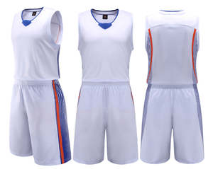 Wholesale Sublimation Digital Printing Customized White Color Blank Basketball Jerseys - Product Image 4