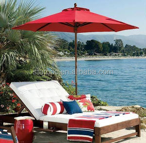 <span class=keywords><strong>Sombrilla</strong></span> de patio al aire libre con tela de Sol de poste de madera para sofá de <span class=keywords><strong>jardín</strong></span> para uso de muebles de exterior - Product Image 2