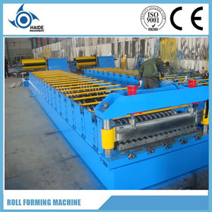 Oluklu <span class=keywords><strong>demir</strong></span> çatı kaplama rulo şekillendirme makinesi Çin'de üretilmiştir - Product Image 1