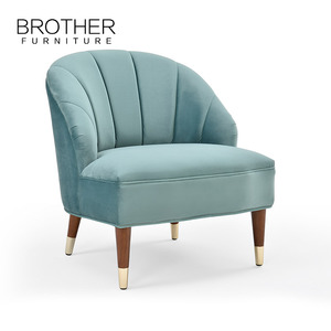 Desain Set Sofa Klasik Kayu dengan Pelapis Kain untuk Perabot Rumah - Product Image 3