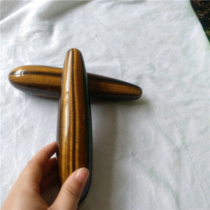 Naturale di quarzo giallo yoni bacchette pietra occhio di <span class=keywords><strong>tigre</strong></span> sexy dildo di cristallo del pene per la masturbazione - Product Image 6