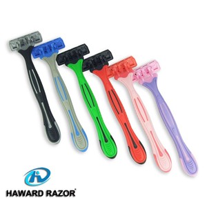 Dao cạo râu dùng một lần 3 lưỡi, cán cao su, bán buôn từ Trung Quốc - Product Image 4