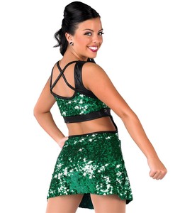 2017 Venta caliente Falda <span class=keywords><strong>de</strong></span> baile disfraces <span class=keywords><strong>de</strong></span> lentejuelas <span class=keywords><strong>de</strong></span> porristas, <span class=keywords><strong>ropa</strong></span> <span class=keywords><strong>de</strong></span> actuación <span class=keywords><strong>de</strong></span> lentejuelas Jazz & Latin-022 - Product Image 3