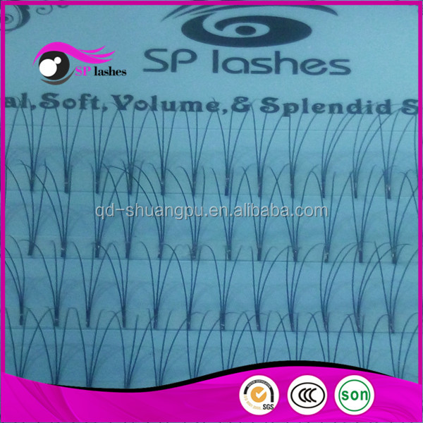 En gros Propre Marque Premade Fans Extensions de Cils 0.07 Cils Volume Faux Cils