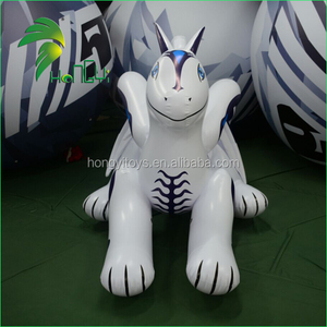 Hongyi White aufblasbare Schnee drache Cartoon Typ Tiers pielzeug zum Verkauf - Product Image 4