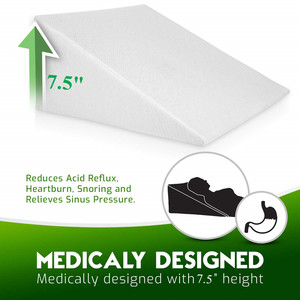 Vente en gros d'oreiller en coin pour dormir oreiller en triangle en coin avec <span class=keywords><strong>housse</strong></span> lavable pour soutenir la lecture du dos anti-ronflement - Product Image 6