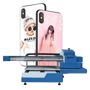 3D 2 Heads UV Printing Machine Silicon Phone Covers Flat Bed Printer On Object For Glass Mobile Case