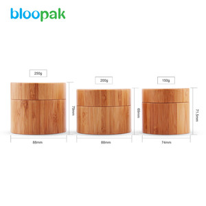 Jar Jars Bamboo Cosmetic Jars 5g 100g Wood Jar Packaging Custom Plastic Jars With Lids Empty 20g 10g Bamboo Cosmetic Jar