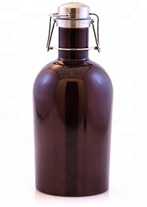 64 Ounce 2L - Coolest Spray Painting Hẹp Miệng Đôi Chai Rượu Bằng Thép Không Gỉ Với Đầu Xoay - Product Image 3