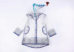 Chubasquero de moda para bebé <span class=keywords><strong>impermeable</strong></span> para chico lindo 3D semitransparente Dragon Robe Light Poncho niños capa de lluvia para niños y niñas - Product Image 5