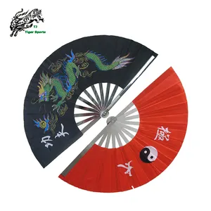 traditionele chinese draak en phoenix kung fu tai chi metal fan