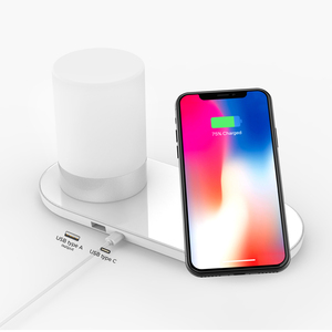 <span class=keywords><strong>Chargeur</strong></span> de téléphone <span class=keywords><strong>sans</strong></span> <span class=keywords><strong>fil</strong></span> multifonction Lampe de table LED <span class=keywords><strong>Chargeur</strong></span> à <span class=keywords><strong>induction</strong></span> magnétique avec lampe RVB - Product Image 4