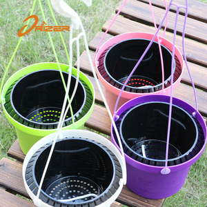 2018 nuevo producto Jardín <span class=keywords><strong>de</strong></span> plástico colgando plantador con interior decoraciones al aire libre - Product Image 2