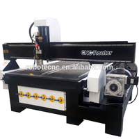 ROBOTEC Routeur CNC à double broche 4 axes pour le bois, précision de 0,02 mm, compatible Mach3, conception à deux têtes pour la gravure 3D