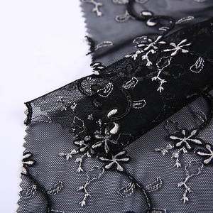 HA-15753 Shaoxing Textile Fashion High Quality <strong>Cord</strong> Indian Dress Embroidery Fabric <strong>Net</strong> - Product Image 2