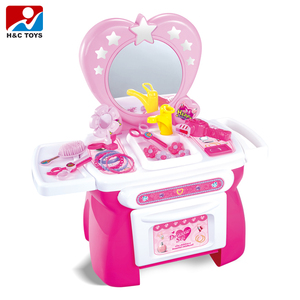 Pink <strong>Princess</strong> Vanity <strong>Table</strong> Kids <strong>Dressing</strong> <strong>Table</strong> for Little Girls - Product Image 2