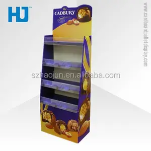 Рекламный картонный поддон для продажи шоколада Cadbury