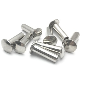 Remaches <span class=keywords><strong>de</strong></span> Acero Inoxidable 304, Remaches Semitubulares <span class=keywords><strong>de</strong></span> Cabeza Ovalada para Camas Plegables y Sillas - Product Image 6
