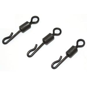 Large Long Body Q-Shaped Black Quick Change Swivels for Carp Fishing Accessories Fishing Terminal Tackle Pesca