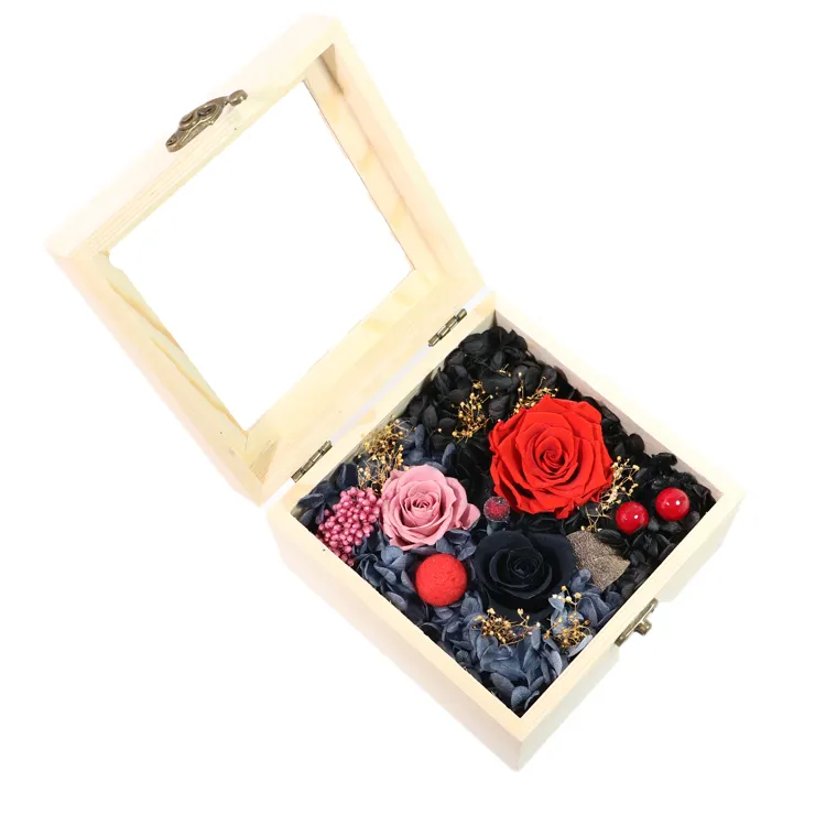 Горячая Распродажа коробка miss rose свадебный цветок