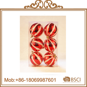 Bola de <span class=keywords><strong>Navidad</strong></span> de Plástico Pintada de Rojo Brillante y Mate de 6 cm - Product Image 5