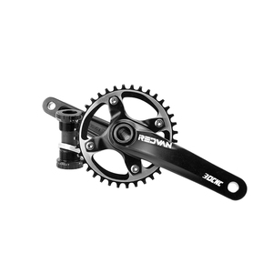 Crankset Sepeda Gunung 11 Kecepatan, Roda Rantai dan Engkol Logam Paduan Sempit Lebar