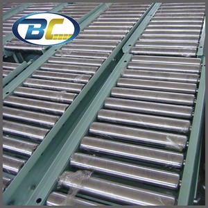 Yerçekimiyle taşımalı makaralı konveyör PVC Lagging paslanmaz çelik avara ağır tahrikli makaralı palet - Product Image 2