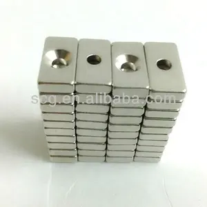 Magnet Countersunk Neodymium Bumi Langka Permanen Kualitas Tinggi untuk Motor