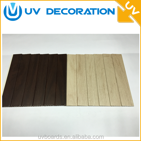 PVC plastique plafond feuilles/bois grain PVC mur et plafond panneaux