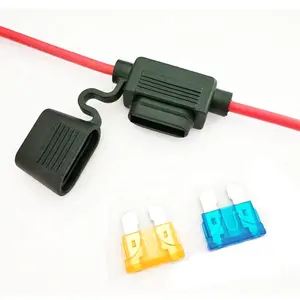 Waterproof Fuse Holder Hot Sale Black Auto Fuse Holder Automobile Waterproof Blade Fuse Holder With Cable