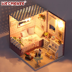 IIECREATE Amor en Budapest, Manualidades <span class=keywords><strong>de</strong></span> Madera, Regalos, Artículos en Miniatura para <span class=keywords><strong>Casa</strong></span> <span class=keywords><strong>de</strong></span> <span class=keywords><strong>Muñecas</strong></span>, Miniaturas para Kit <span class=keywords><strong>de</strong></span> <span class=keywords><strong>Casa</strong></span> <span class=keywords><strong>de</strong></span> <span class=keywords><strong>Muñecas</strong></span> - Product Image 2