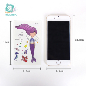 Del fumetto Della <span class=keywords><strong>Sirena</strong></span> Adesivi, Di Natale Tatuaggio Disegno Del Tatuaggio Temporaneo Per I Bambini Le Ragazze - Product Image 2