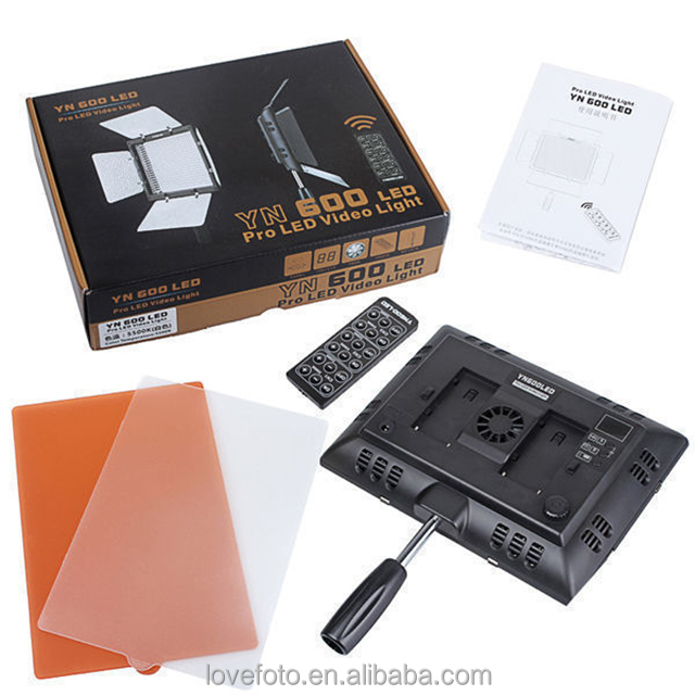 Yongnuo YN-600 LEDビデオライト 5500K リモコン付き 4680LM