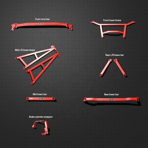 Nouvelle barre de sécurité avant en aluminium de l'usine LVTU Strut Brace Kit Strut Tower Bar pour Ford Mustang - Product Image 3