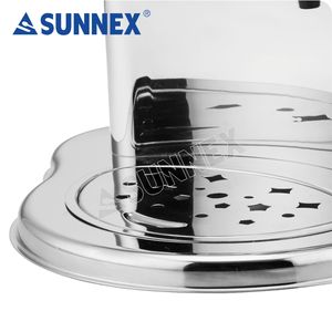 Distributeur de boissons froides et de jus Sunnex en acier inoxydable commercial 5L X 2 pour restaurants - Product Image 5