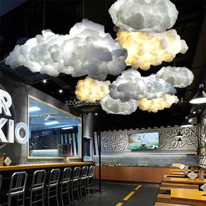 Décoratifs pour la maison <span class=keywords><strong>Nuage</strong></span> Lustre avec LED Pvc Imitation De Fiber De soie Pendentif Lampe En Gros - Product Image 5