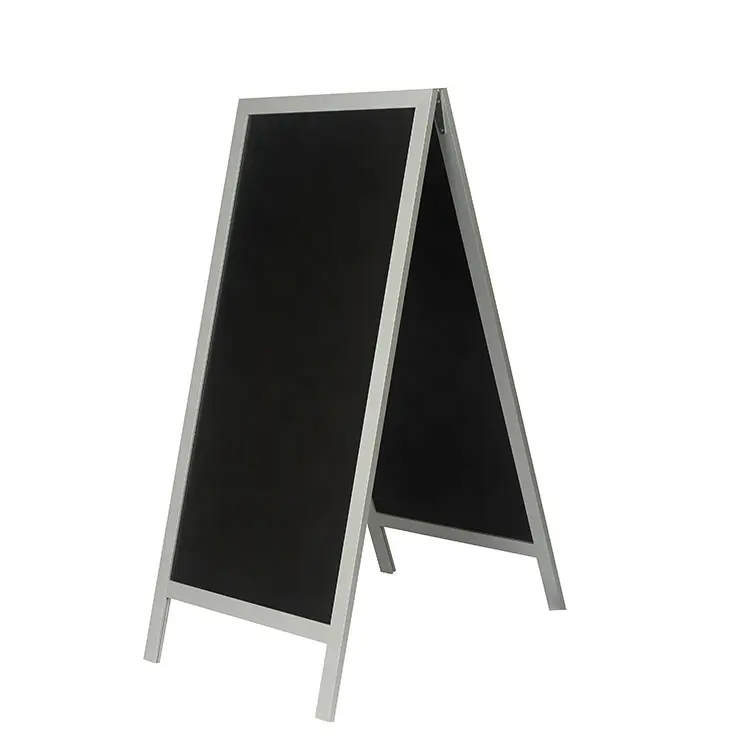 Borden Stand Bestrating Aluminium Outdoor Zwart Metalen Aangepaste Stalen Frame Reclame Een-Board Schoolbord Stand